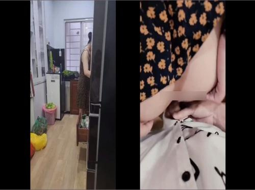 Secretly doggy-dogging me in the kitchen when I come over to play Secretly doggy-dogging me in the kitchen when I come over to play